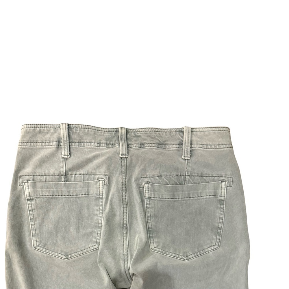 Silver Jeans Light Green Gray Cropped Denim Size 27 25 Utility Slim Minimalist - Picture 11 of 11